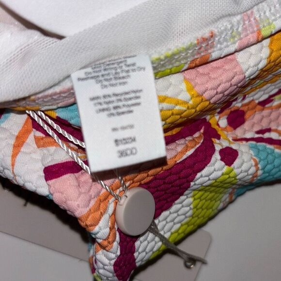 NWT Birdsong GROOVY ruffle halter tankini swim bathing suit M/36DD - Picture 9 of 16